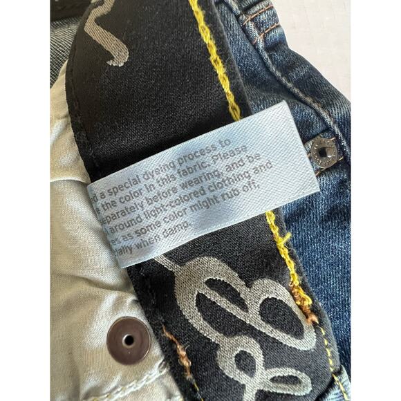 NWT Eddie Bauer Men's Voyager Flex 2.0 Dark Blue Jeans Slim Straight Fit 33x30 - Picture 6 of 14